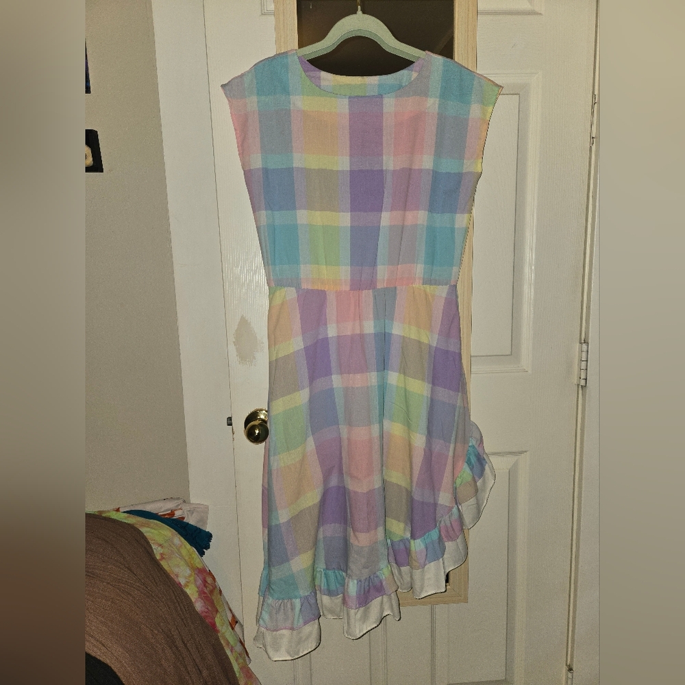 Vintage Asymmetrical Midi Dress